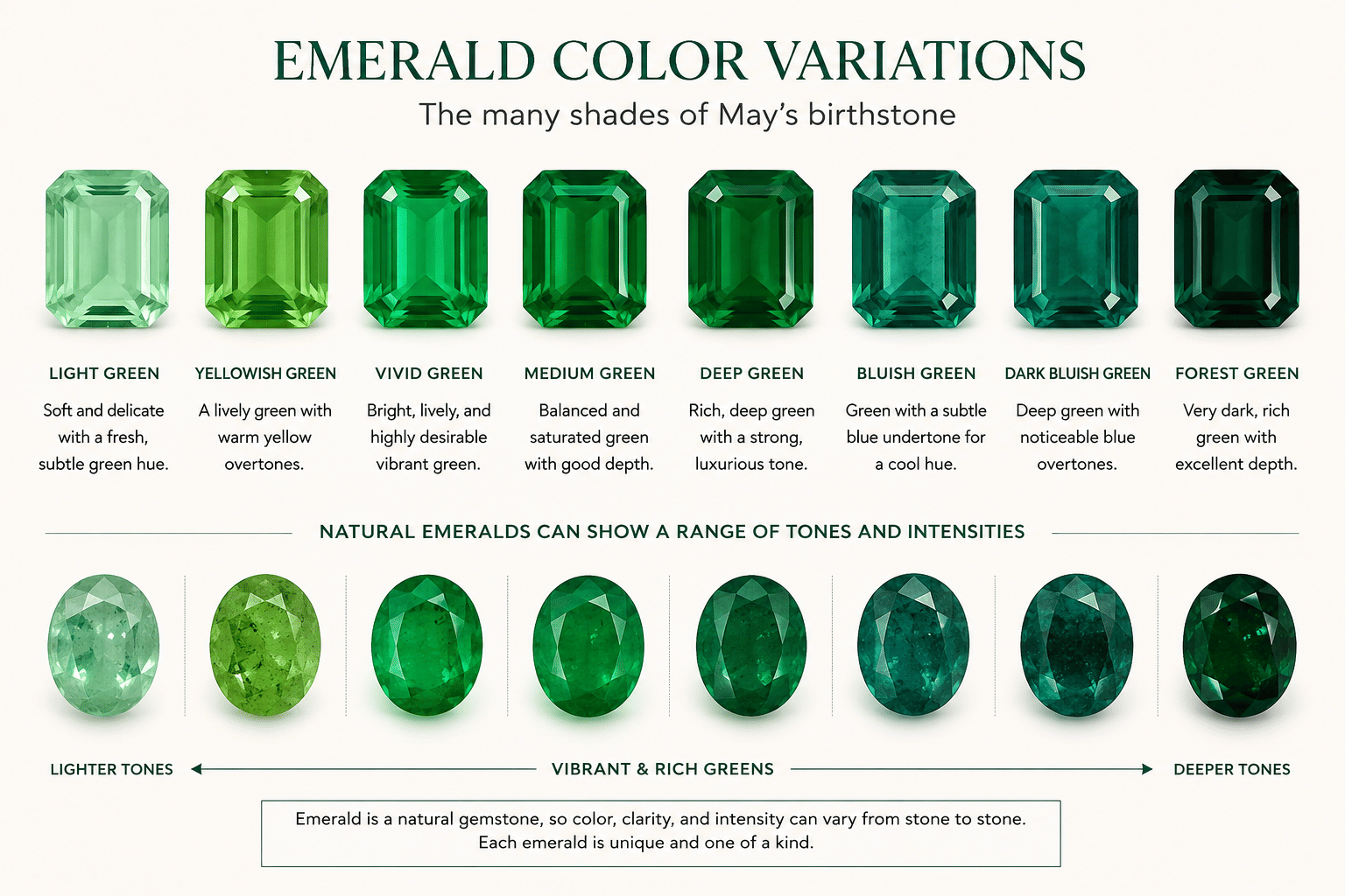 May Birthstone Color